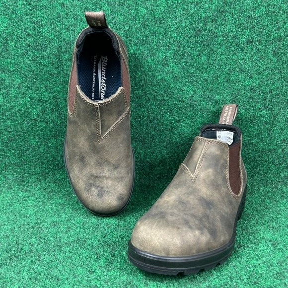 Blundstone Original Low-Cut Shoe Rustic Brown Leather Slip-On Mens 4.5  BL2036 - Picture 1 of 11